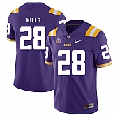 LSU Tigers 28 Jalen Mills Purple Nike College Football Jersey Dzhi,baseball caps,new era cap wholesale,wholesale hats